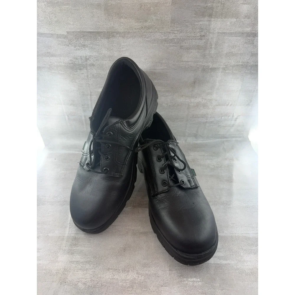 Thorogood Soft Streets Black Leather Oxford Duty Shoes 834-6905 Men Sz 12 M USA
